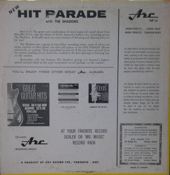 Shadows (11), The - Hit Parade With The Shadows -