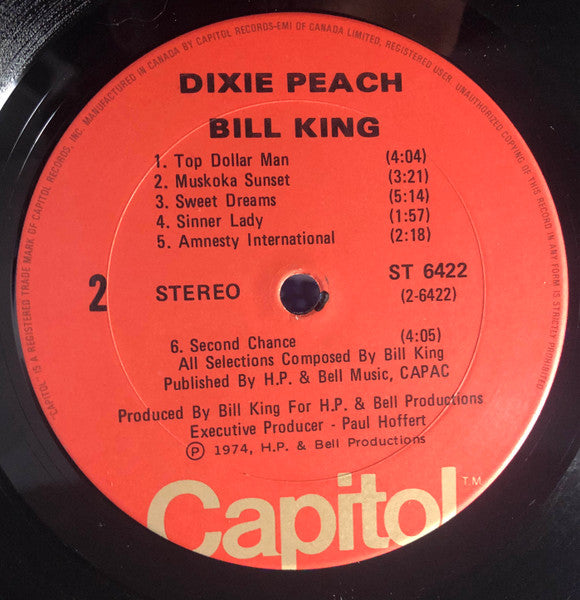 Bill King - Dixie Peach - 1974