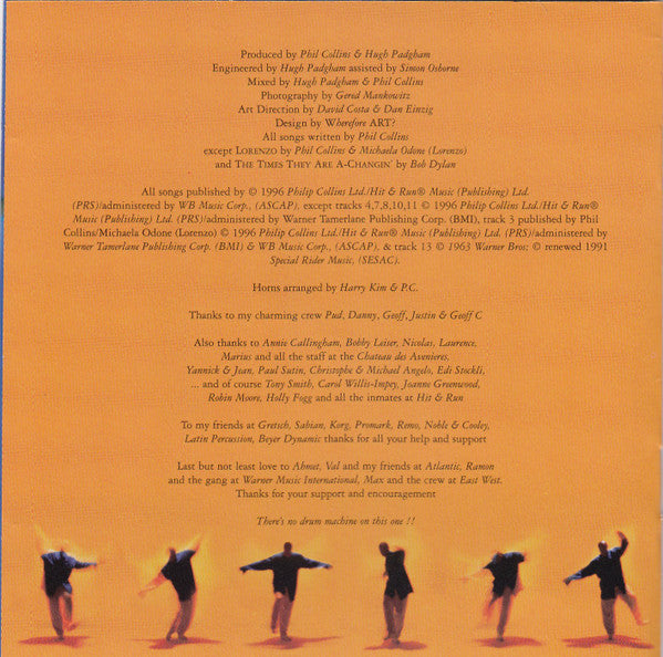 Phil Collins - Dance Into The Light (CD) - 1996