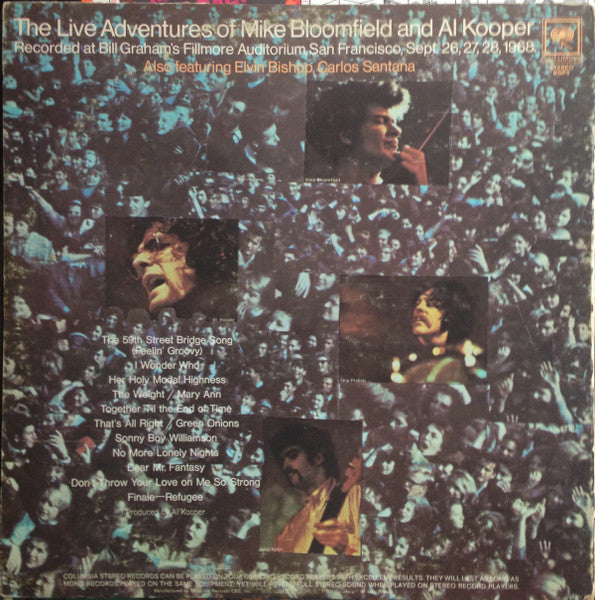 Mike Bloomfield & Al Kooper - The Live Adventures Of Mike Bloomfield And Al Kooper Vinyl Record