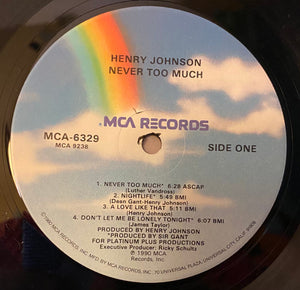 Henry Johnson - Never Too Much