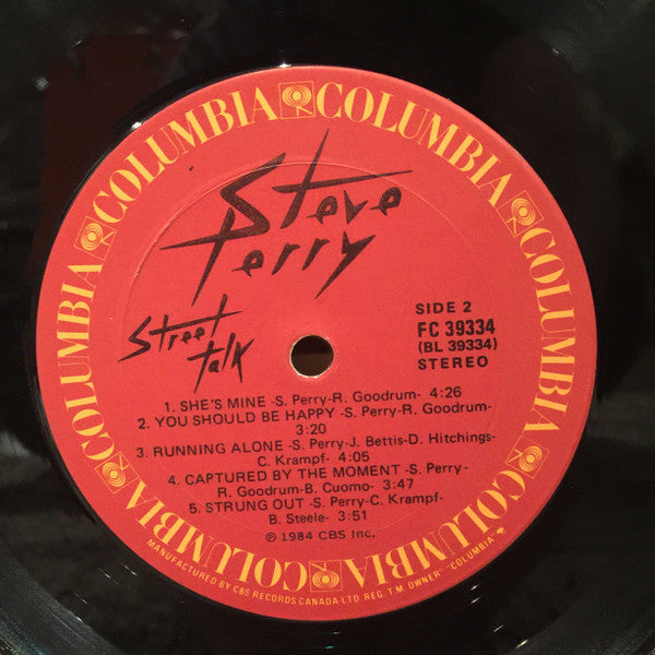 Steve Perry - Street Talk - 1984