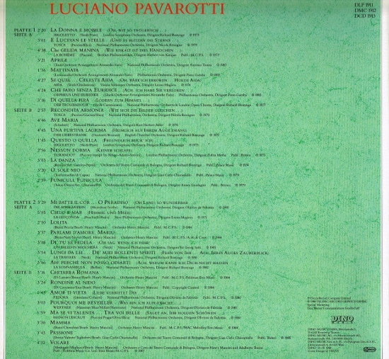 Luciano Pavarotti - Pavarottissimo (Die Collection Seiner Großen Meisterwerke) - 1988