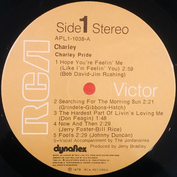 Charley Pride - Charley Vinyl Record