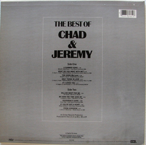 Chad & Jeremy - The Best Of Chad & Jeremy - 1980
