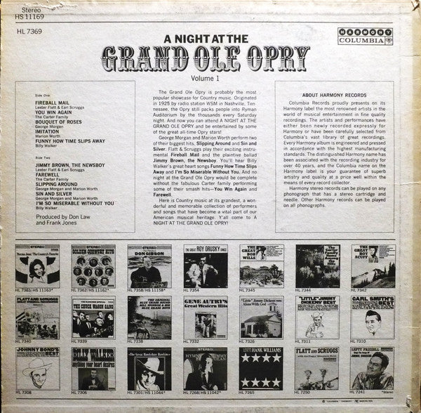 Various - A Night At The Grand Old Opry Volume 1 - 1966