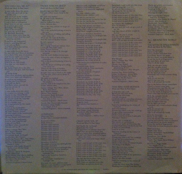 Paul Simon - Graceland - 1986