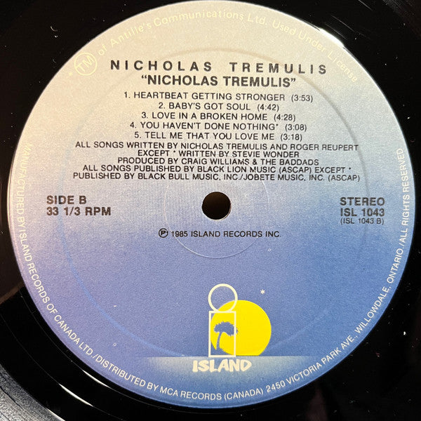 Nicholas Tremulis - Nicholas Tremulis - 1986