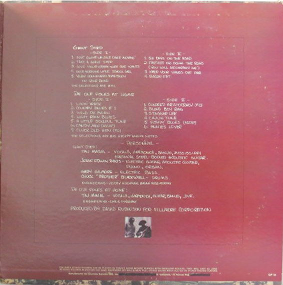 Taj Mahal - Giant Step / De Ole Folks At Home - 1969