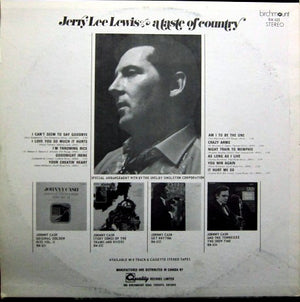 Jerry Lee Lewis - A Taste Of Country Vinyl Record