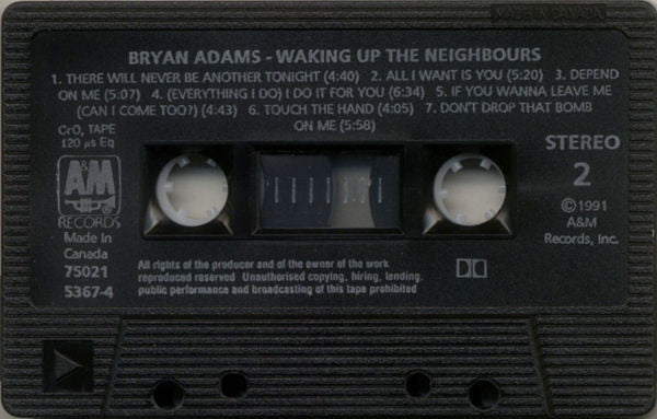 Bryan Adams - Waking Up The Neighbours - 1991