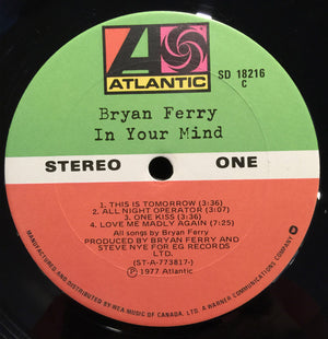 Bryan Ferry - In Your Mind - 1977