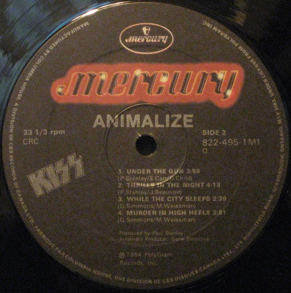 Kiss - Animalize - 1984
