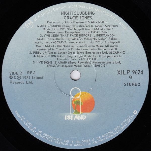 Grace Jones - Nightclubbing - 1981