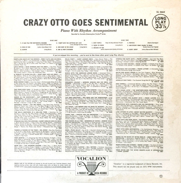 Der Schräge Otto - Crazy Otto Goes Sentimental - 1959