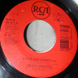 Grady Harrell - Sticks And Stones / About Face - 1989