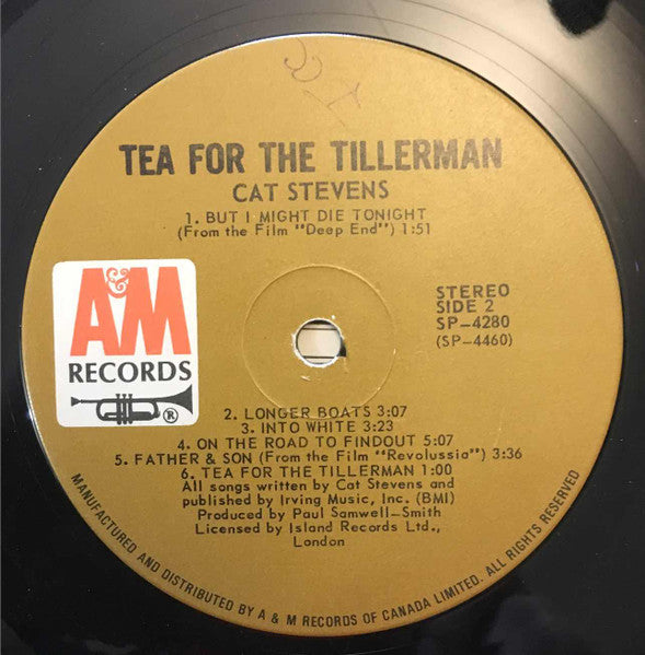 Cat Stevens - Tea For The Tillerman Vinyl Record