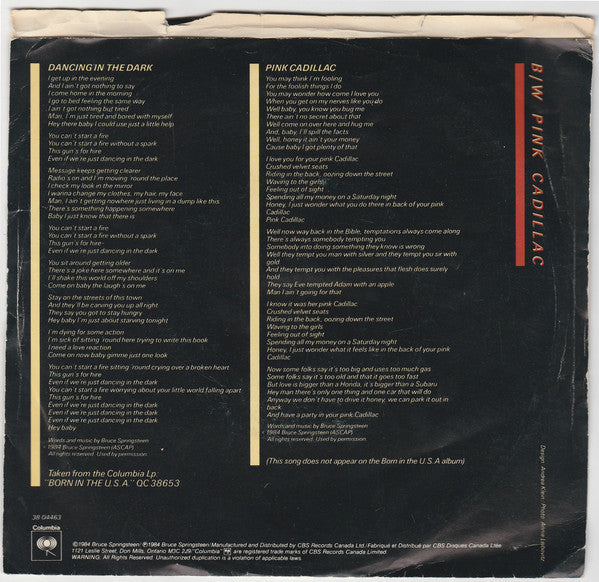 Bruce Springsteen - Dancing In The Dark - 1984