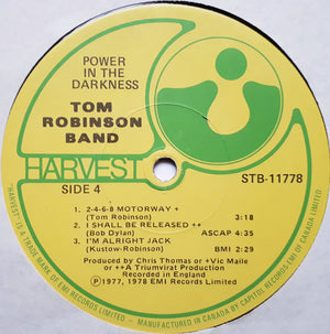 Tom Robinson Band - Power In The Darkness - 1978