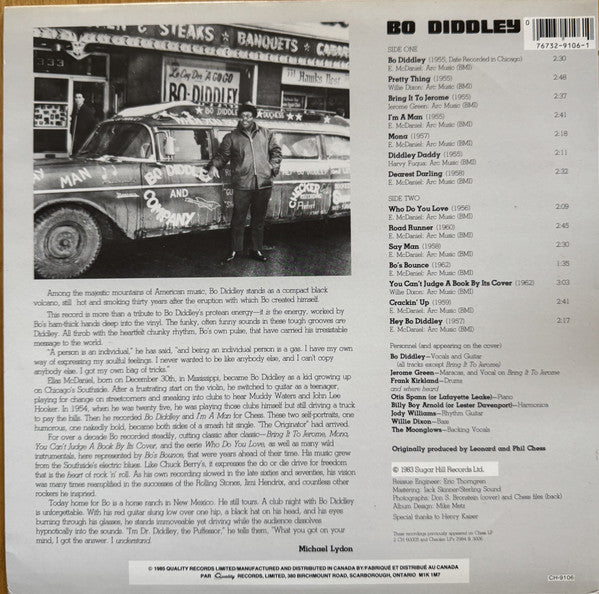 Bo Diddley - His Greatest Sides: Volume One - 1985