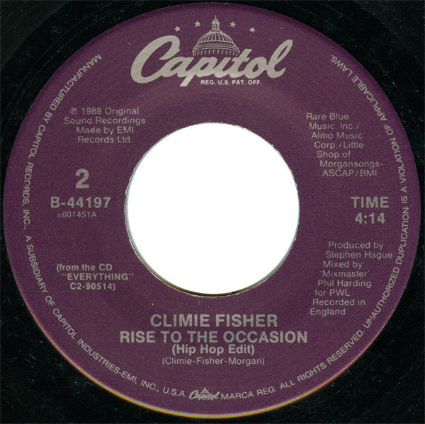 Climie Fisher - Rise To The Occasion