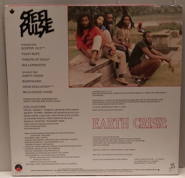 Steel Pulse - Earth Crisis - 1984