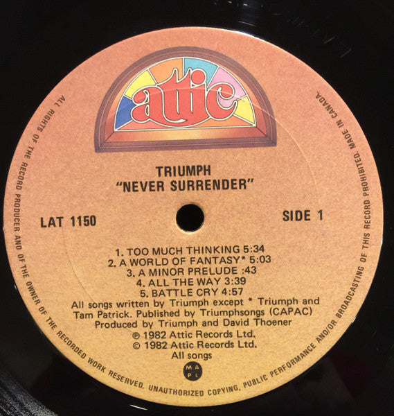 Triumph (2) - Never Surrender