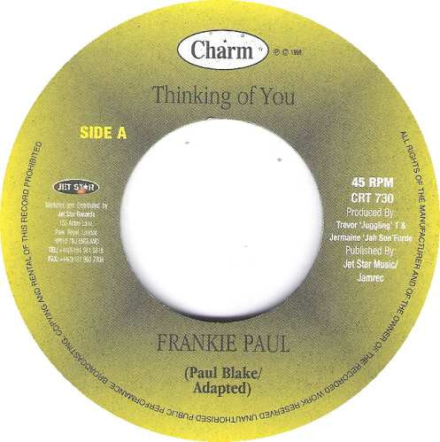 Frankie Paul - Thinking Of You - 1998