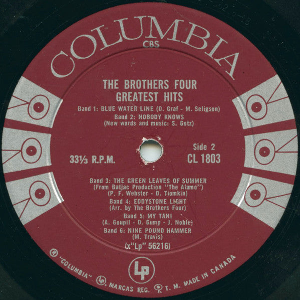 Brothers Four, The - Greatest Hits - 1962