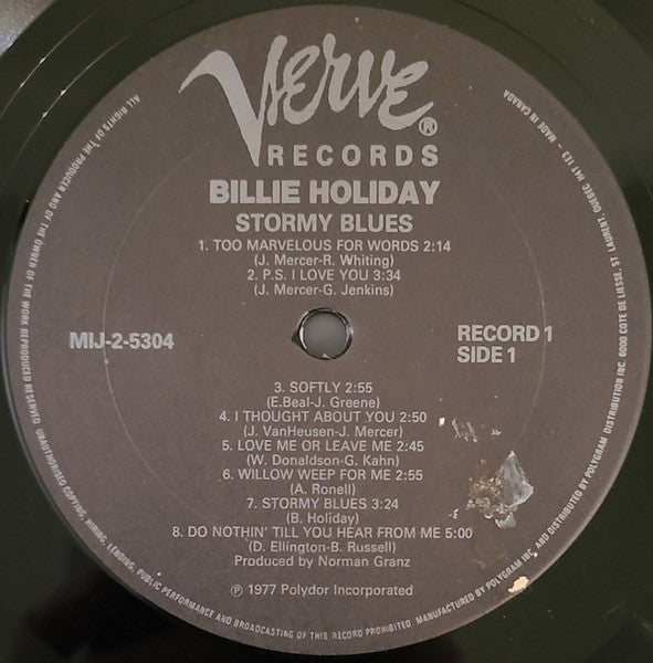 Billie Holiday - Stormy Blues -
