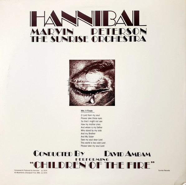 Hannibal Marvin Peterson & Sunrise Orchestra, The , Conducted By  David Amram - Children Of The Fire -