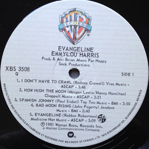 Emmylou Harris - Evangeline - 1981