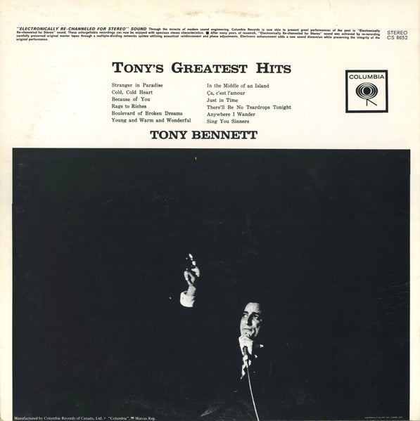 Tony Bennett - Tony's Greatest Hits -