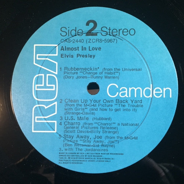 Elvis Presley - Almost In Love - 1970