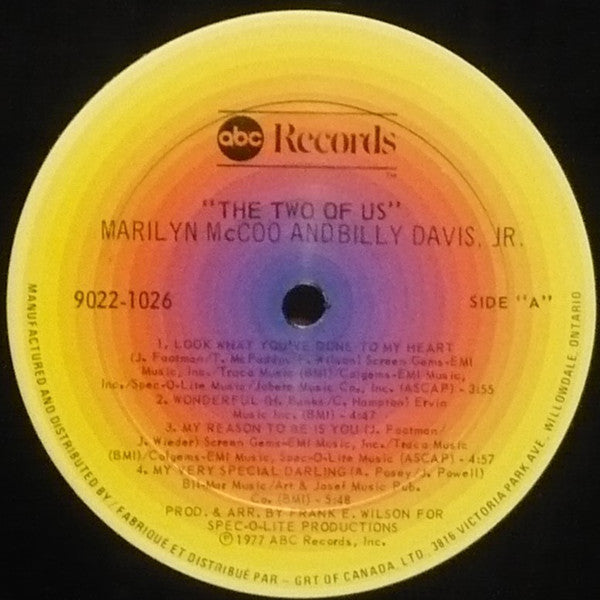 Marilyn McCoo & Billy Davis Jr. - The Two Of Us - 1977