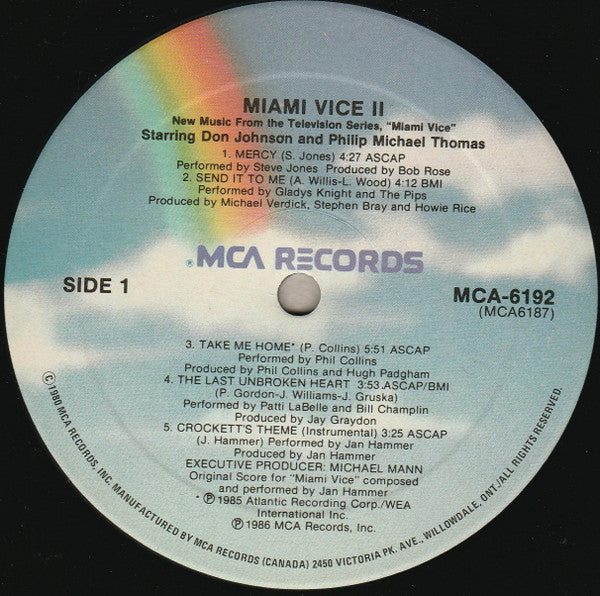 Various - Miami Vice II (New Music From The Television Series, "Miami Vice") - 1986