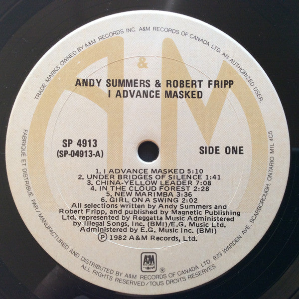 Andy Summers - I Advance Masked
