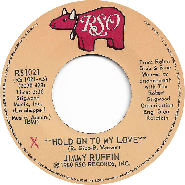 Jimmy Ruffin - Hold On To My Love