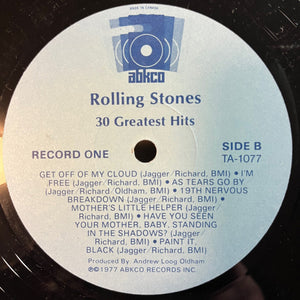 The Rolling Stones - 30 Greatest Hits Vinyl Record