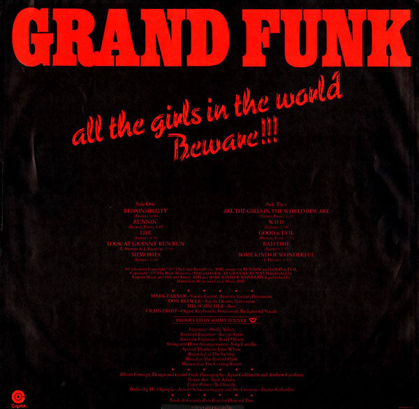 Grand Funk Railroad - All The Girls In The World Beware !!! - 1974