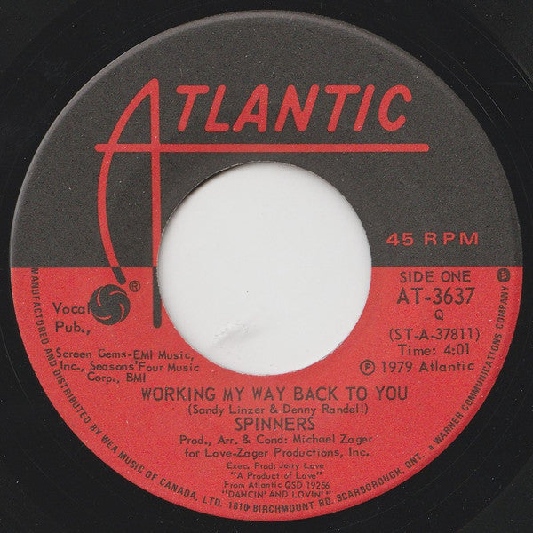 Spinners - Working My Way Back To You