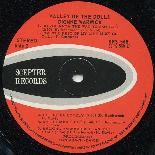 Dionne Warwick - Valley Of The Dolls