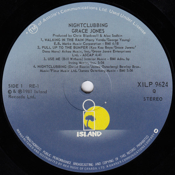 Grace Jones - Nightclubbing - 1981