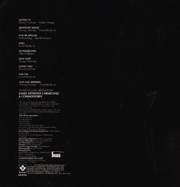 Commodores - Midnight Magic - 1979