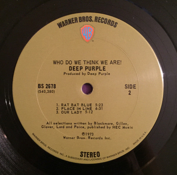Deep Purple - Who Do We Think We Are - 1973