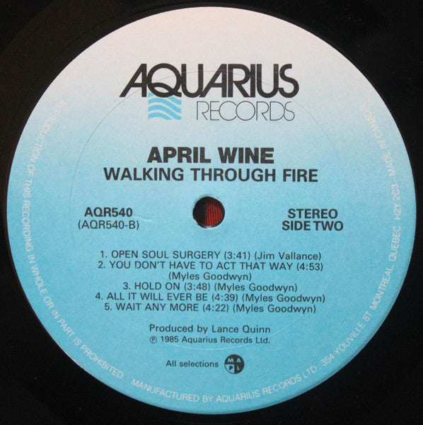 April Wine - Walking Through Fire