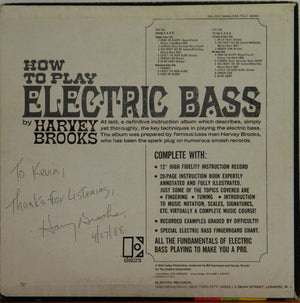 Harvey Brooks - How To Play Electric Bass