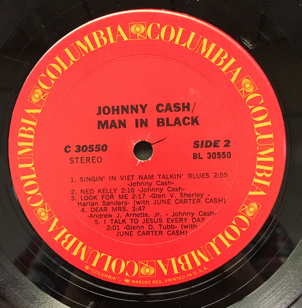 Johnny Cash - Man In Black - 1971