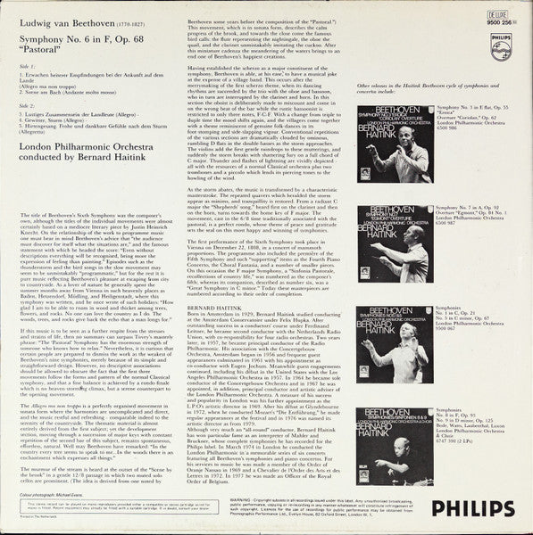 Ludwig van Beethoven - London Philharmonic Orchestra, Bernard Haitink - Symphony No. 6 In F, Op. 68 "Pastoral" - 1976