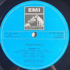 César Franck, Sir Thomas Beecham, Orchestre National De La R.T.F. - Symfonie In D - 1975